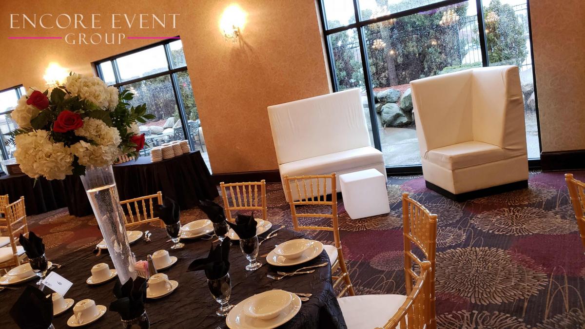 Michigan White Lounge Furniture Rentals Couches Thrones