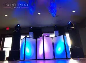 dj setup with intelligent lighting dj setup with intelligent lighting