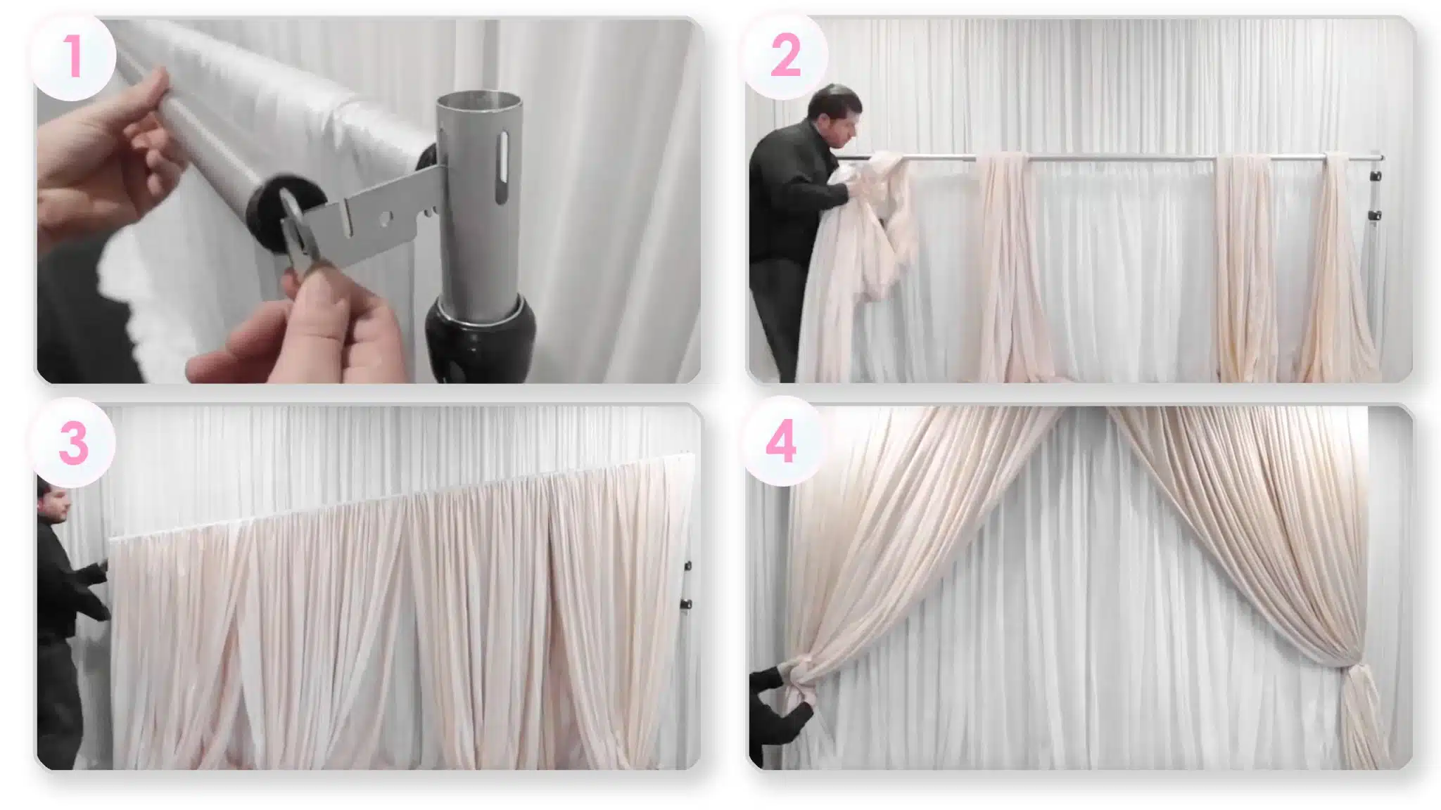 How to setup DIY double valance drapes How to setup DIY double valance drapes