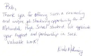 job shadow review min