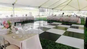 checkered dance floor on subfloor min checkered dance floor on subfloor min