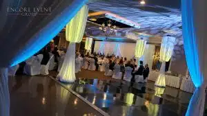 clarksville wedding draping design blue yellow min clarksville wedding draping design blue yellow min