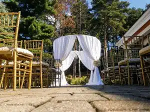 outdoor wedding round ceremony chuppah kentuckiana min outdoor wedding round ceremony chuppah kentuckiana min