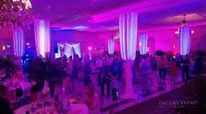 party bishop columns draping on dance floor min scaled party bishop columns draping on dance floor min scaled