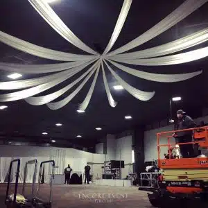 starburst ceiling drapery for new albany venue min starburst ceiling drapery for new albany venue min