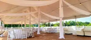 tent draping and string lights for louisville wedding min scaled tent draping and string lights for louisville wedding min scaled
