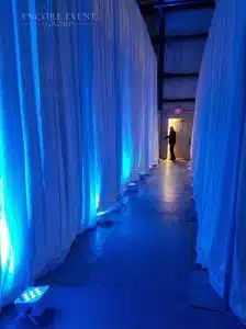 tunnel draping for corporate event min tunnel draping for corporate event min