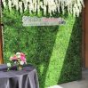 Faux greenery wall rental for weddings
