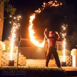 Short burst pyrotechnic effects that spotlight speeches and wow guests Short burst pyrotechnic effects that spotlight speeches and wow guests