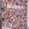 Pink flower wall rental for weddings