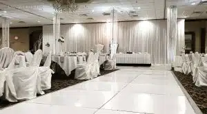 row of crystal chandeliers jeffersonville wedding min scaled row of crystal chandeliers jeffersonville wedding min scaled