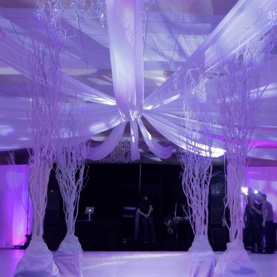 southern indiana wedding ceiling drapingsq 1