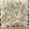 8ft white pampas flower wall rental Kentuckiana