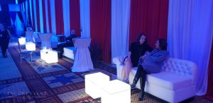 couch setup for company party scaled