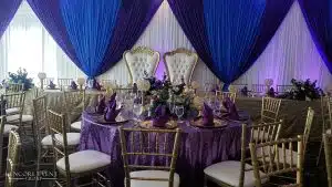 gold throne chairs wall draping scaled gold throne chairs wall draping scaled