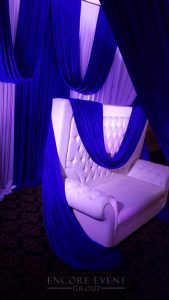 short fabric draped over lounge furniture 1