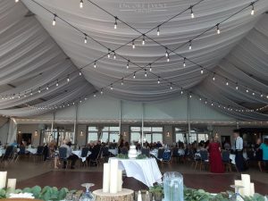 string lights front view in tent min