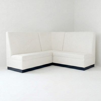 White sectional lounge seating for modular wedding and event layouts