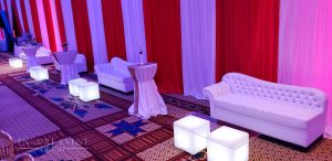 white leather chaise rental for party scaled
